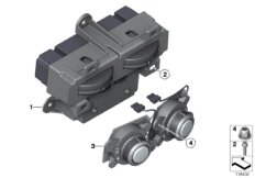 Control unit, rear ventilation для BMW RR3 Coupé N73 (схема запасных частей)