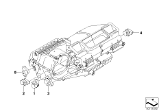 Сервопривод автом.сист.кондиционирования для BMW E85 Z4 2.2i M54 (схема запасных частей)