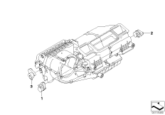 Сервопривод отопителя для BMW E85 Z4 3.0si N52 (схема запасных частей)