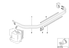 Трубопровод тормозного привода c ABS Пд для BMW 59C3 R 1200 C Indep. 00 (0405,0433) 0 (схема запасных частей)
