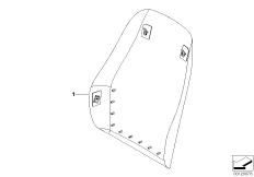 Сиденье Пд-каркас спинки/задняя панель для BMW E85 Z4 2.0i N46 (схема запасных частей)