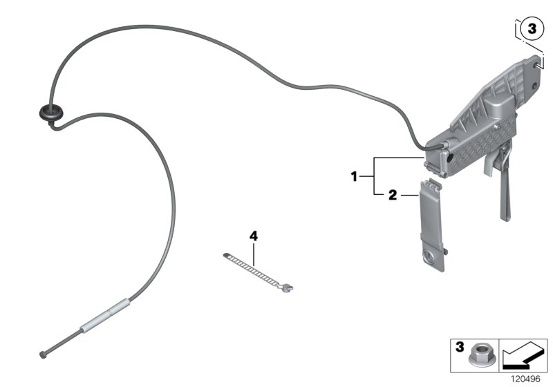 Аварийный привод для BMW RR2 Drophead N73 (схема запчастей)