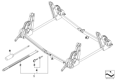Фиксатор для лыж/сноуборда для BMW E85 Z4 M3.2 S54 (схема запасных частей)