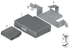 DVD-чейнджер для ROLLS-ROYCE RR1 Phantom EWB N73 (схема запасных частей)