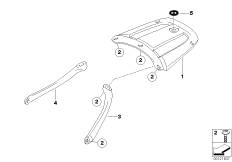 Багажник на крыше для MOTO K41 K 1200 GT 01 (0548,0558) 0 (схема запасных частей)