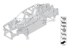 Пробки/заглушки для ROLLS-ROYCE RR1 Phantom EWB N73 (схема запасных частей)