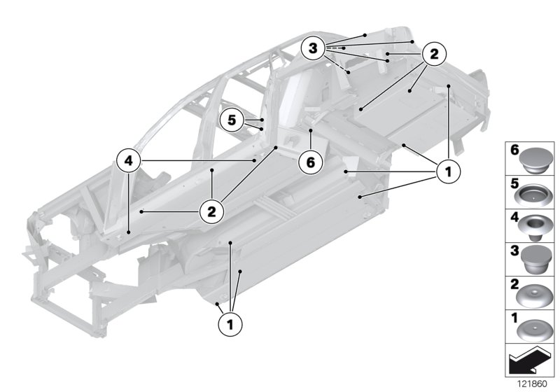 Пробки/заглушки для ROLLS-ROYCE RR1N Phantom N73 (схема запчастей)
