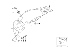 Кожух заднего колеса для BMW 89V3 K 1200 RS 97 (0544,0554) 0 (схема запасных частей)