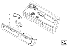 Индивидуальная обшивка двери для BMW E52 Z8 S62 (схема запасных частей)