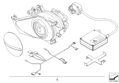 К-т доосн.доп.ксеноновой фарой для BMW E61 525i N52 (схема запасных частей)