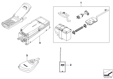 Комплект дооснащ.автон.сист.отопления для BMW E39 523i M52 (схема запасных частей)
