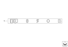 переводная картинка для MOTO R28 R 850 R 02 (0428) 0 (схема запасных частей)