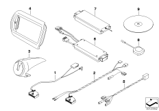 Детали PDA Navigation для BMW R50 Cooper W10 (схема запасных частей)