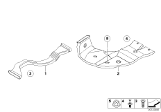 Вентиляционный канал для BMW E38 728i M52 (схема запасных частей)