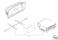 Комплект дооснащения системы ТВ для BMW E66 730Ld M57N2 (схема запасных частей)