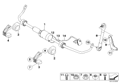 Стабилизатор Пд/Dynamic Drive для BMW E60 530i M54 (схема запасных частей)