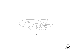 Надпись для MOTO K30 R 1200 CL (0442,0496) 0 (схема запасных частей)