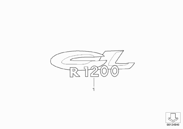 Надпись для MOTO K30 R 1200 CL (0442,0496) 0 (схема запчастей)