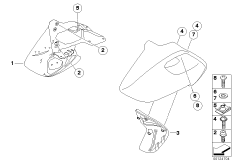 Боковая панель обшивки / доп.элементы для BMW K30 R 1200 CL (0442,0496) 0 (схема запасных частей)