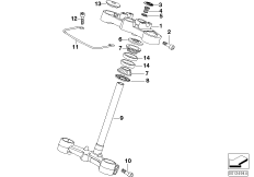 Перемычка вилки для BMW K14 F 650 CS 02 (0174,0184) 0 (схема запасных частей)
