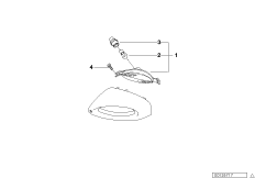 Фонарь указателя поворота Пд для BMW K30 R 1200 CL (0442,0496) 0 (схема запасных частей)