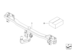 К-т дооснащения неподвижным ТСУ для BMW E61 525d M57N (схема запасных частей)
