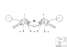 Комбин.выкл. руль/постоянный свет для ЕС для BMW R21 R 1150 GS 00 (0415,0495) 0 (схема запасных частей)