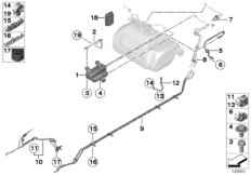 Вентил.топл.бака/фильтр с активир.углем для BMW RR1N Phantom N73 (схема запасных частей)