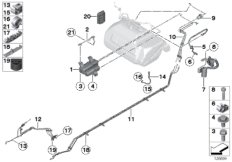 Вентил.топл.бака/фильтр с активир.углем для BMW RR1 Phantom N73 (схема запасных частей)