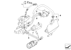 GS5S31BZ(SMG) - гидравл.трубопроводы для BMW E46 330i M54 (схема запасных частей)