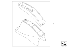 Комплект дооснащения телефонной консолью для MINI R53 Cooper S W11 (схема запасных частей)