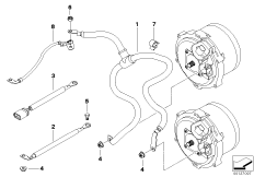 Провод батареи/провод стартера для BMW E67 760LiS N73 (схема запасных частей)