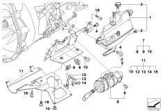 GS5S31BZ(SMG) бачок / насос для BMW E46 330i M54 (схема запасных частей)