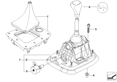 Механизм ПП стептроник SMG для BMW E46 325Ci M54 (схема запасных частей)