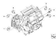Сервопривод автоматич.сист.кондиц.Basis для BMW E60 530xd M57N2 (схема запасных частей)