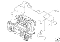 Провода автомат.системы кондиционир. для BMW E61 525i M54 (схема запасных частей)