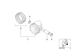 Детали поршня для BMW C1N C1 200 (0192) 0 (схема запасных частей)