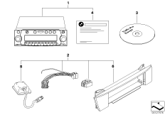Зап.части д.системы радионавигации для BMW E83 X3 3.0d M57N (схема запасных частей)