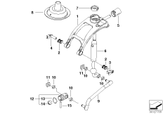 Механизм перекл.передач МКПП/полноприв. для BMW E83N X3 2.5si N52N (схема запасных частей)