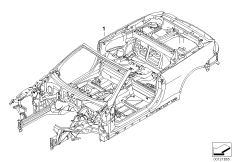 Каркас кузова для BMW E64 M6 S85 (схема запасных частей)