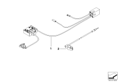 Провод 2-й акк.батареи, спецвтомобиль для BMW E46 330xd M57N (схема запасных частей)