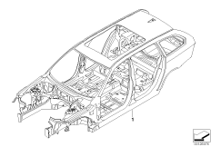 Каркас кузова для BMW E61N 535d M57N2 (схема запасных частей)