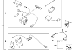 система охранной сигнализации для BMW R22 R 1150 RS 01 (0447,0498) 0 (схема запасных частей)