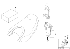 Комплект дооснащения сиденья пассажира для MOTO C1N C1 (0191) 0 (схема запасных частей)