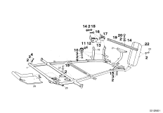 Подвеска двигателя для BMW ISE Isetta 250 1-Zyl (схема запасных частей)