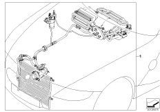 Комплект дооснащ.автом.сист.кондиционир. для BMW E85 Z4 3.0i M54 (схема запасных частей)