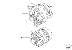 генератор для BMW E66 740Li N62N (схема запасных частей)