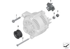 Детали генератора для BMW E89 Z4 35is N54T (схема запасных частей)