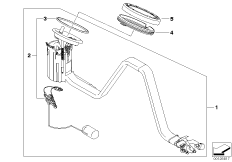 Топл.насос/датчик уровня наполнения П для BMW E60 525xi N52 (схема запасных частей)