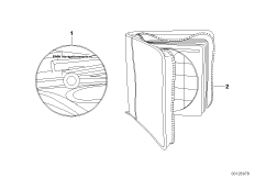 CD с дор.картами для системы навигации для BMW E46 325Ci M54 (схема запасных частей)